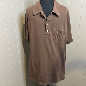 Original Penguin chocolate brown short sleeve 100% Pima cotton polo. Classic fit